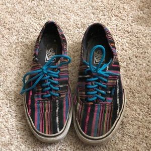 Patterned Vans! Men’s size 6.5, Women’s size 8